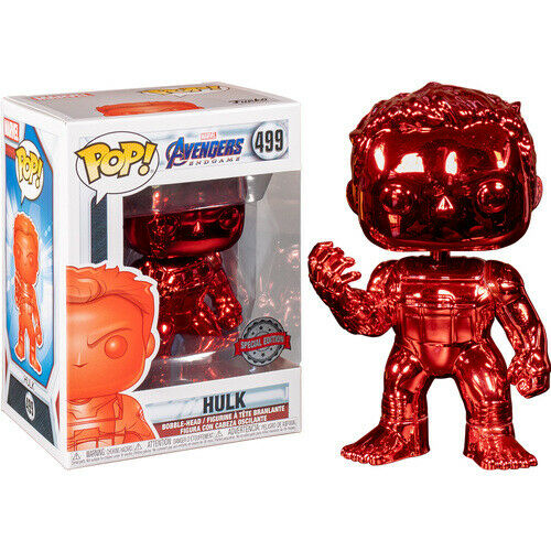 Avengers Endgame Pop! Vinyl Figure Hulk Red Chrome [499] - Fugitive Toys