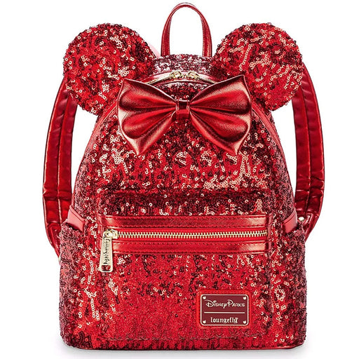 Loungefly x Disney Parks Minnie Mouse Red Sequined Mini Backpack - Fugitive Toys
