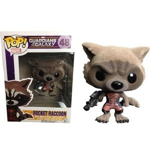 Marvel Guardians of the Galaxy Pop! Vinyl Bobblehead Flocked Ravagers Rocket Raccoon [Previews Exclusive] [48] - Fugitive Toys