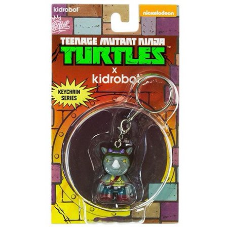 Kidrobot x Teenage Mutant Ninja Turtles Keychain Series - Rocksteady - Fugitive Toys