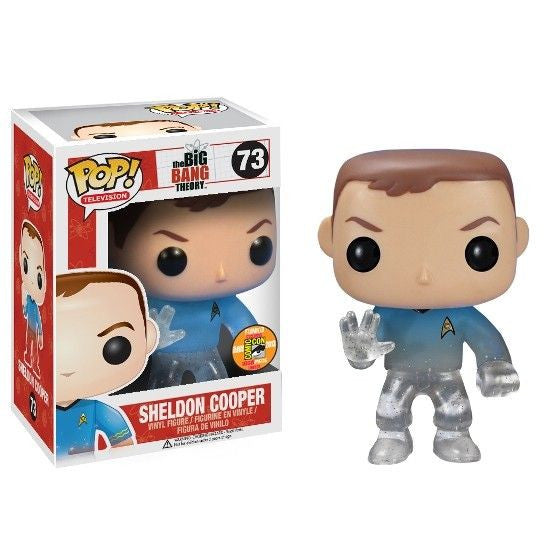 The Big Bang Theory Pop! Vinyl Figure Sheldon Cooper: Star Trek Blue Shirt [SDCC 2013 Exclusive] [73] - Fugitive Toys