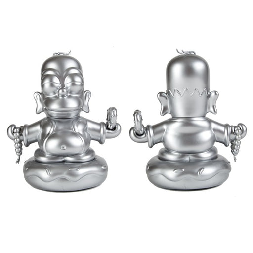 Kidrobot x The Simpsons Homer Buddha Silver 7-Inch Figure - Fugitive Toys