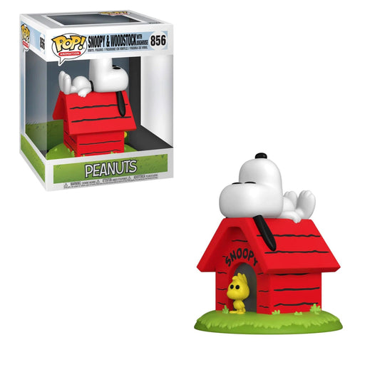 Peanuts Deluxe Pop! Vinyl Snoopy On Doghouse With Woodstock [856] - Fugitive Toys