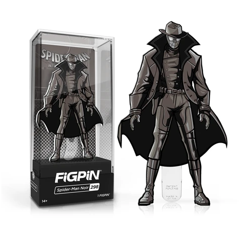 Spider-Man: Into The Spider-Verse FiGPiN Enamel Pin Spider-Noir (NYCC 2019 Exclusive) [298] - Fugitive Toys