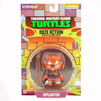 Kidrobot Teenage Mutant Ninja Turtles Ooze Action Splinter GITD - Fugitive Toys