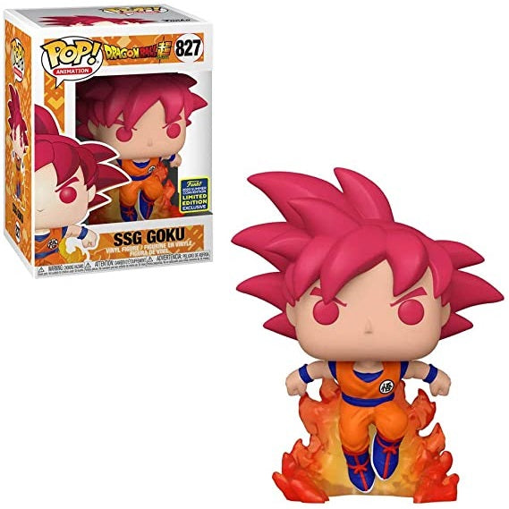 Dragon Ball Super Pop! Vinyl Figure SSG Goku (2020 SDCC Shared) [827] - Fugitive Toys