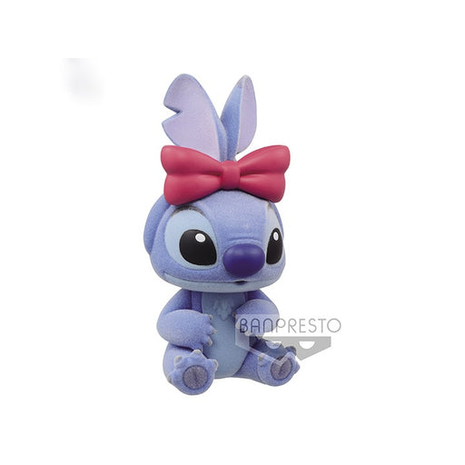 Disney Lilo & Stitch Fluffy & Puffy Stitch with Bow Figure - Fugitive Toys