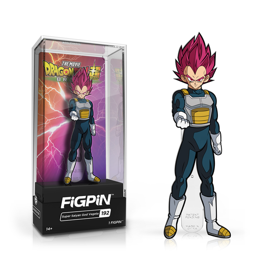 Dragon Ball Super: Broly FiGPiN Enamel Pin Super Saiyan God Vegeta [192] - Fugitive Toys
