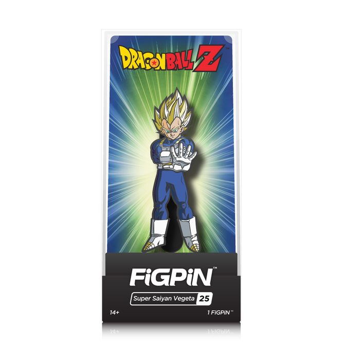 Dragon Ball Z: FiGPiN Enamel Pin Super Saiyan Vegeta [25] - Fugitive Toys