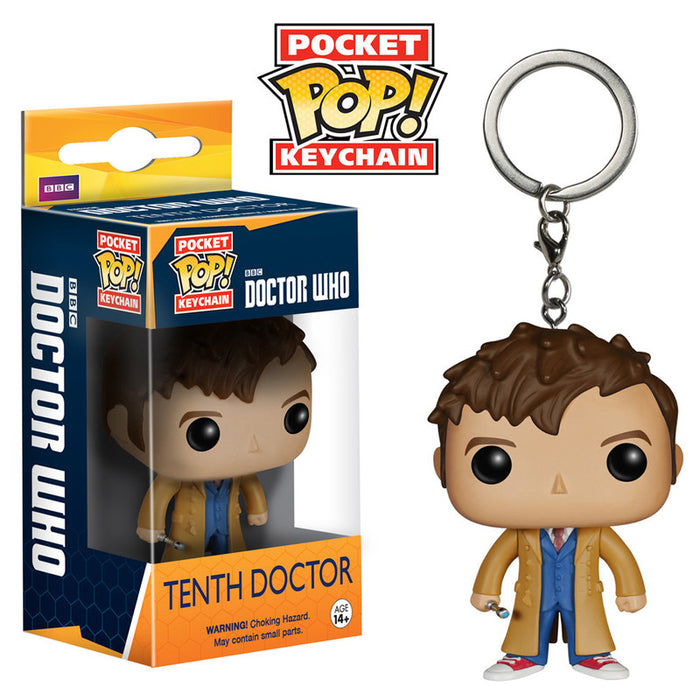Doctor Who Pocket Pop! Keychain Tenth Doctor - Fugitive Toys