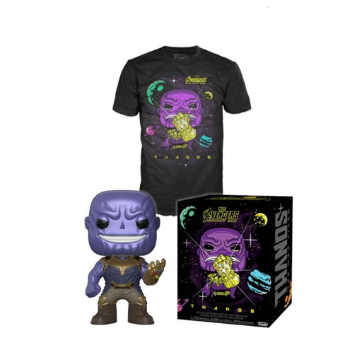 Marvel Pop! Vinyl Figure Infinity War Thanos Metallic Gauntlet & T-Shirt - Small - Fugitive Toys