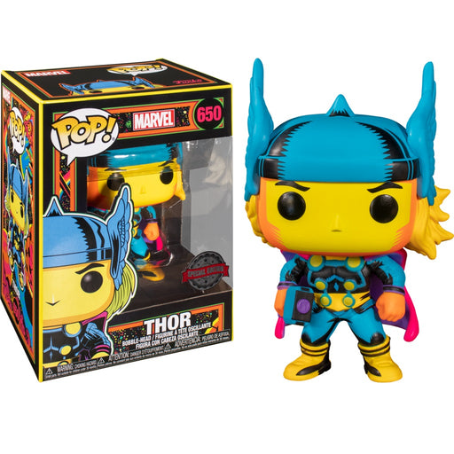 Marvel Pop! Vinyl Figure Black Light Thor [650] - Fugitive Toys