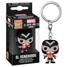 Marvel Lucha Libre Pocket Pop! Keychain El Venenoide (Venom) - Fugitive Toys