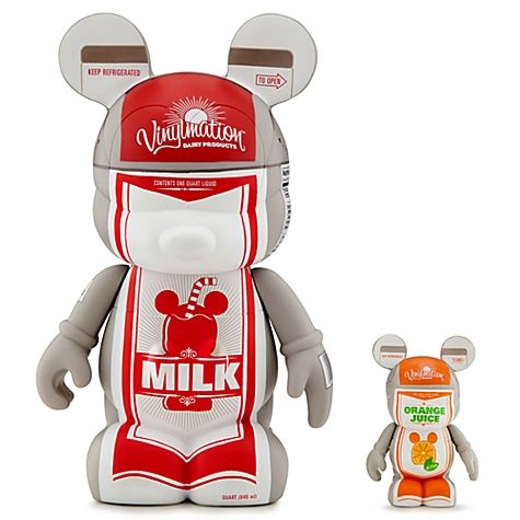 Disney Urban Vinylmation Milk & Orange Juice Cartons [#7] - Fugitive Toys