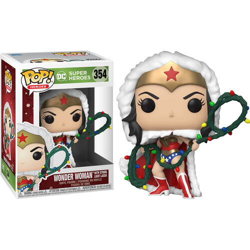DC Holiday Pop! Vinyl Figure Wonder Woman with String Light Lasso [354] - Fugitive Toys