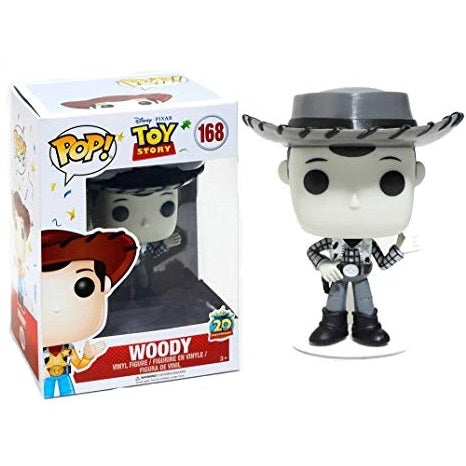 Toy Story Pop! Vinyl Figure Woody (20th Anniversary) (Black and White) [168] - Fugitive Toys